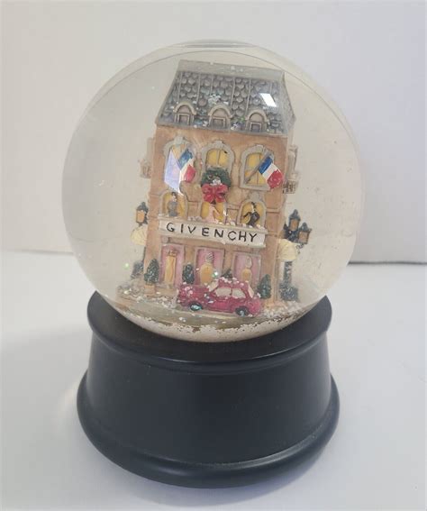 givenchy snow globe|Vintage Givenchy Winter in Paris Limited Edition Musical Snow .